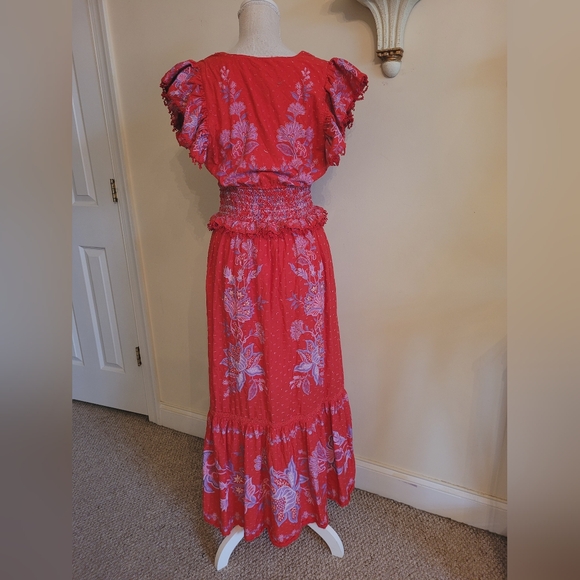 Farm Rio Fire Red Maxi Dress - Picture 4 of 8